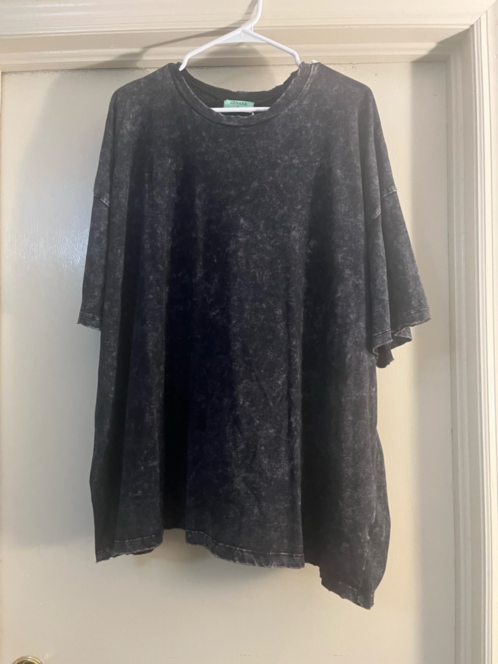 Zenana Outfitters Vintage Washed Black Tee